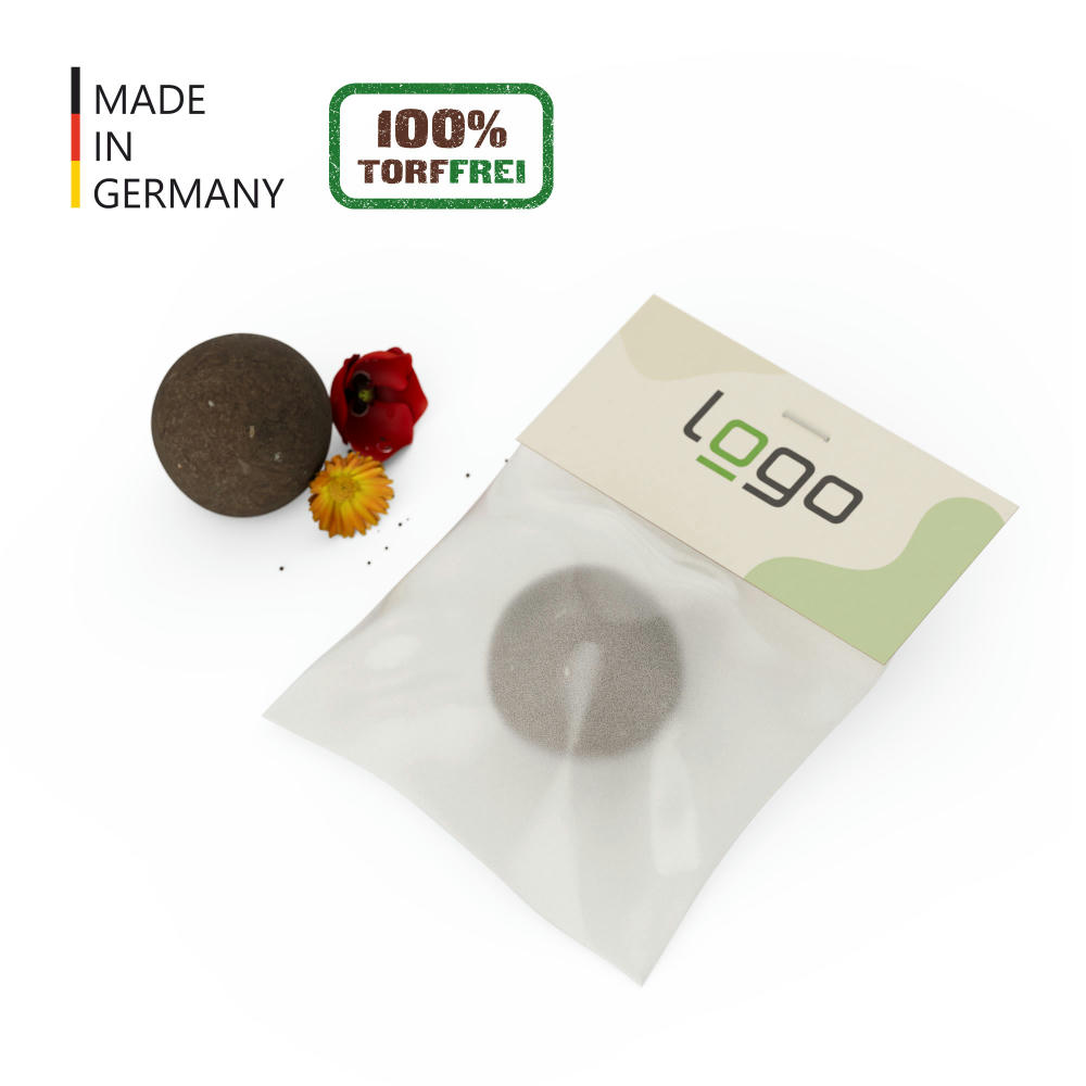 Seedball – Flower-Ball "Bienenwiese" im Pergaminbeutel - torffrei