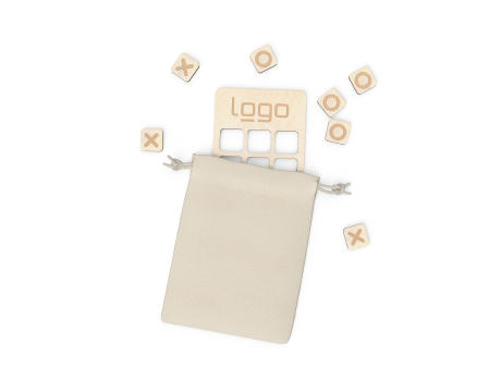 Tic-Tac-Toe – "Drei Gewinnt" (FSC® zertifiziert) inkl. Baumwollsäckchen