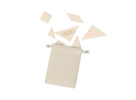 Tangram Kreativ-Puzzle (FSC® zertifiziert) inkl. Baumwollsäckchen
