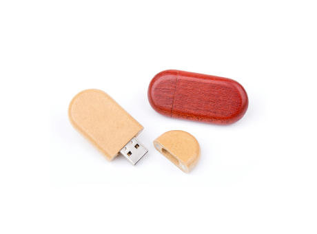 USB Stick Holz Oval