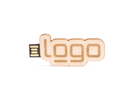 USB Stick Eigendesign 2D (FSC® zertifiziert) (Holz)