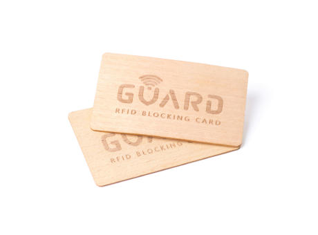RFID Blocker Karte (Holz)