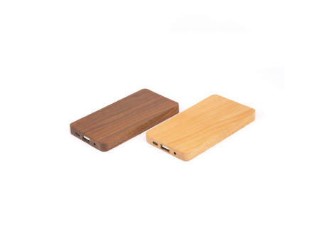 Powerbank Holzpanel