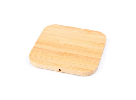 Wireless QI Charger Bamboo square