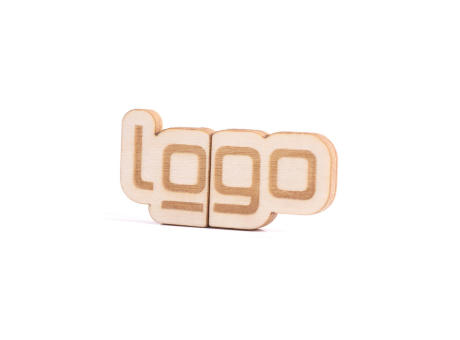 USB Stick Eigendesign 2D mit Kappe (FSC® zertifiziert) (Holz)