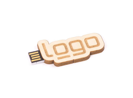 USB Stick Eigendesign 2D (FSC® zertifiziert) (Holz)