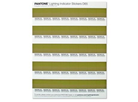 PANTONE D65 Lighting Indicator Stickers 