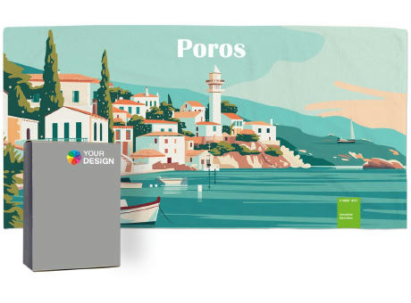 rPET ActiveTowel® Sports 80x40 cm in Faltschachtel, All-Inklusive-Paket