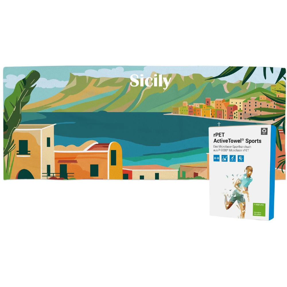 rPET ActiveTowel® Sports 180x70 cm in Faltschachtel, All-Inklusive-Paket