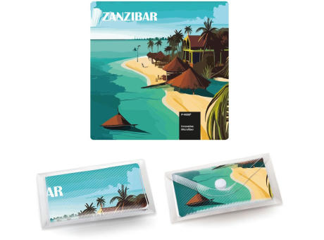 POLYCLEAN Displaytuch 18x18 cm im Etui, All-Inclusive-Paket