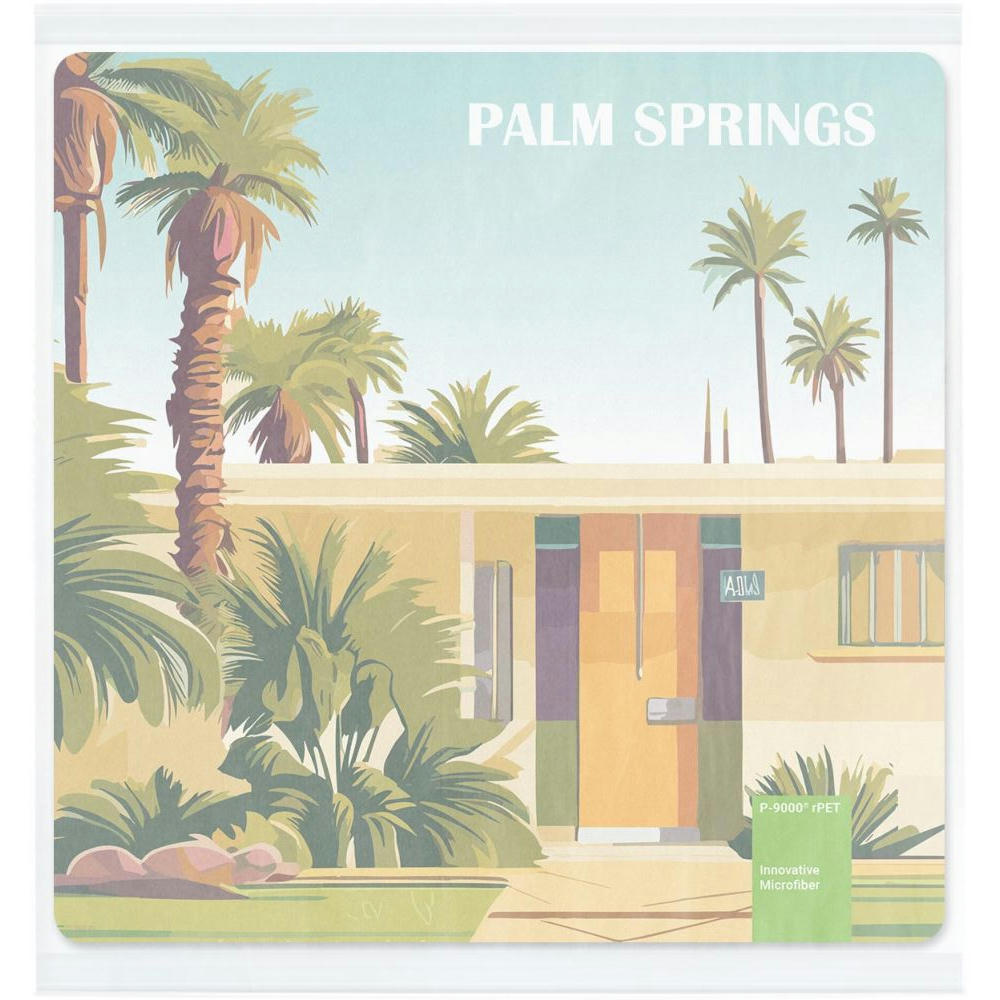 POLYCLEAN rPET Displaytuch 15x15 cm im Pergaminbeutel, All-Inclusive-Paket 