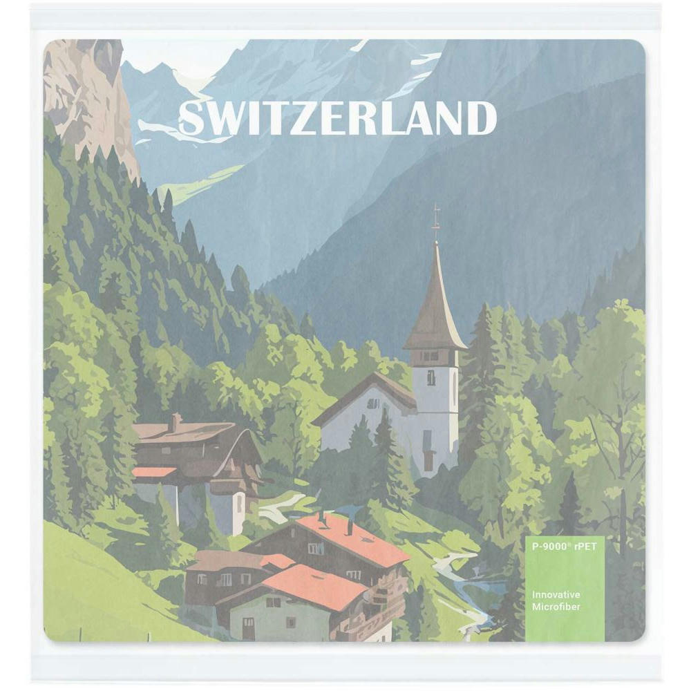 POLYCLEAN rPET Displaytuch 18x18 cm im Pergaminbeutel, All-Inclusive-Paket 