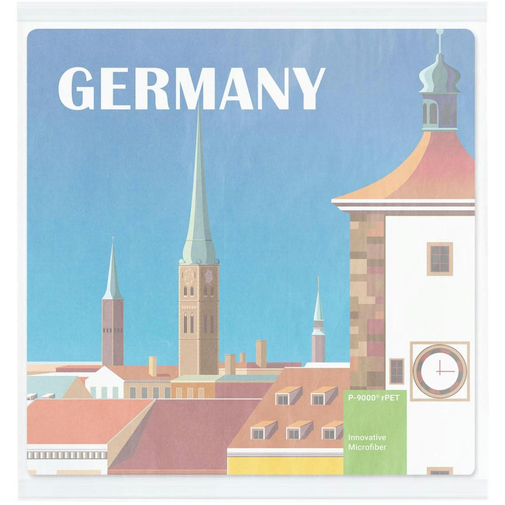 POLYCLEAN rPET Displaytuch 20x20 cm im Pergaminbeutel, All-Inclusive-Paket 