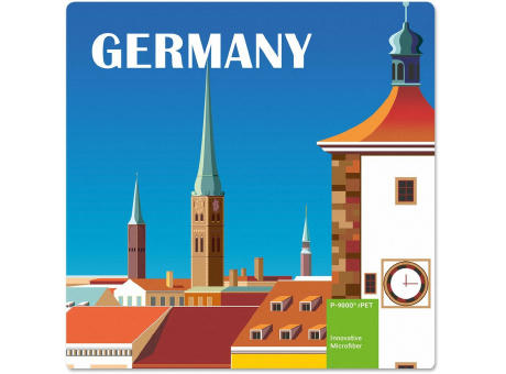 POLYCLEAN rPET Displaytuch 20x20 cm im Pergaminbeutel, All-Inclusive-Paket 