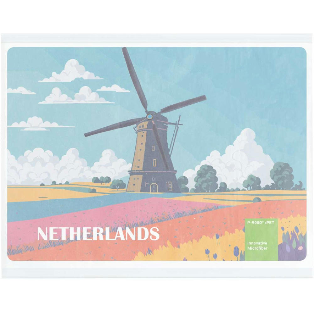 POLYCLEAN rPET Displaytuch 21x15 cm im Pergaminbeutel, All-Inclusive-Paket 