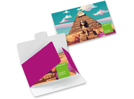 POLYCLEAN rPET Displaytuch 30x20 cm im Papieretui, All-Inclusive-Paket 