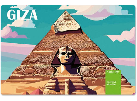 POLYCLEAN rPET Displaytuch 30x20 cm im Pergaminbeutel, All-Inclusive-Paket 