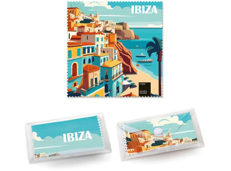 POLYCLEAN Brillenputztuch 15x15 cm im Etui, All-Inclusive-Paket