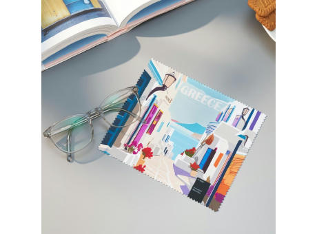 POLYCLEAN Brillenputztuch 15x15 cm im Etui, All-Inclusive-Paket