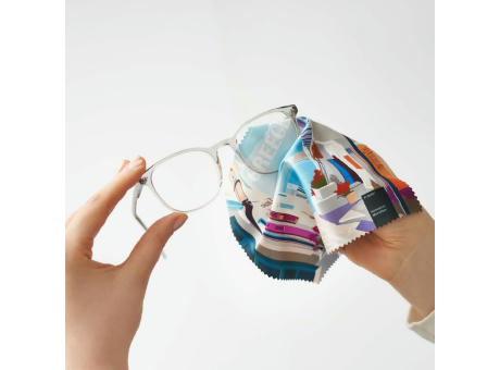 POLYCLEAN Brillenputztuch 15x15 cm im Etui, All-Inclusive-Paket