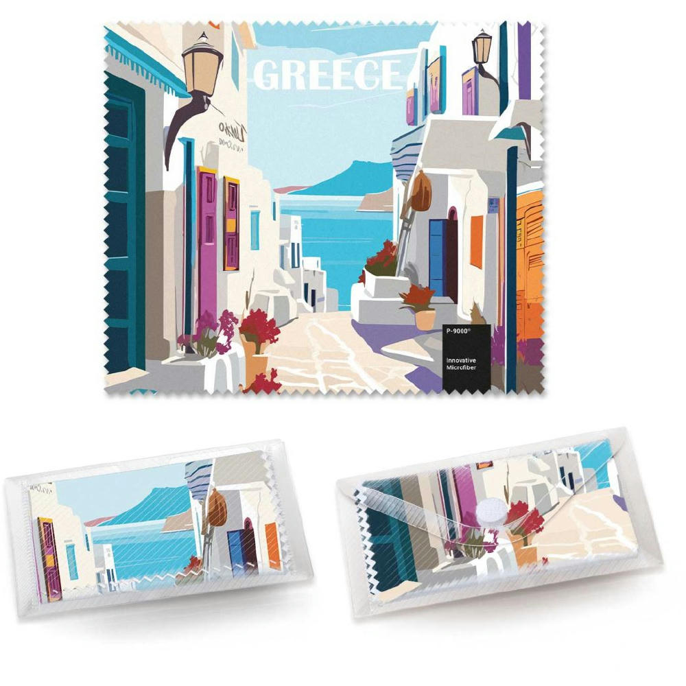 POLYCLEAN Brillenputztuch 18x15 cm im Etui, All-Inclusive-Paket