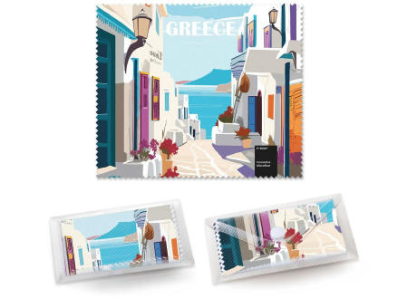POLYCLEAN Brillenputztuch 18x15 cm im Etui, All-Inclusive-Paket