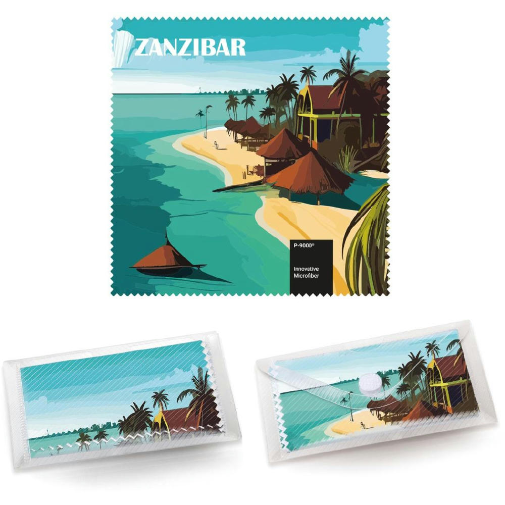 POLYCLEAN Brillenputztuch 18x18 cm im Etui, All-Inclusive-Paket