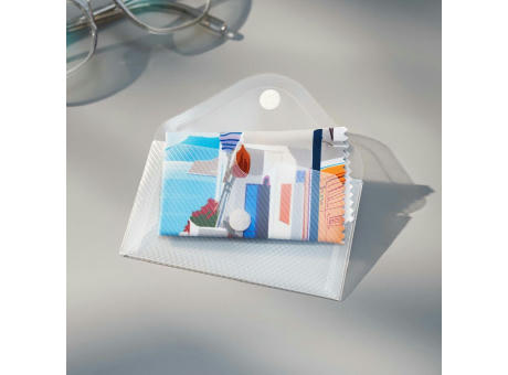 POLYCLEAN Brillenputztuch 18x18 cm im Etui, All-Inclusive-Paket