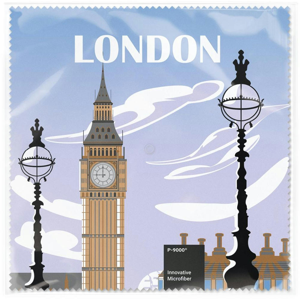 POLYCLEAN Brillenputztuch 20x20 cm im Polybeutel, All-Inclusive-Paket