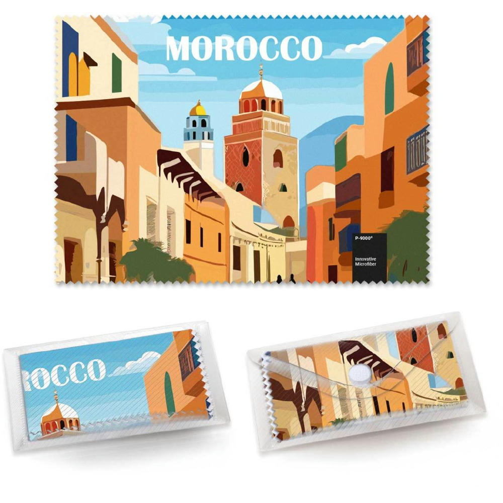 POLYCLEAN Brillenputztuch 21x15 cm im Etui, All-Inclusive-Paket