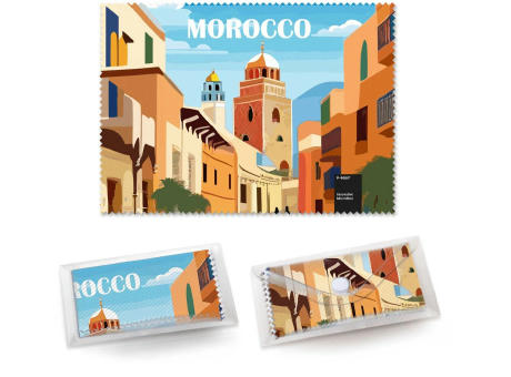 POLYCLEAN Brillenputztuch 21x15 cm im Etui, All-Inclusive-Paket