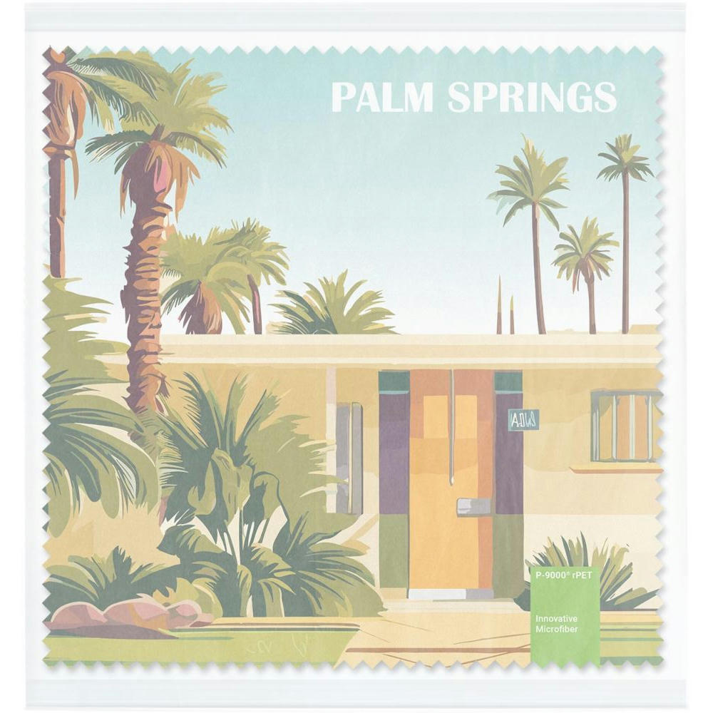 POLYCLEAN rPET Brillenputztuch 15x15 cm im Pergaminbeutel, All-Inclusive-Paket