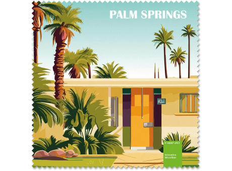 POLYCLEAN rPET Brillenputztuch 15x15 cm im Pergaminbeutel, All-Inclusive-Paket