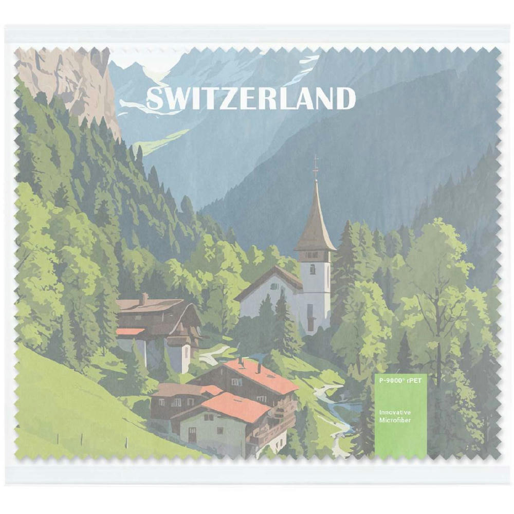 POLYCLEAN rPET Brillenputztuch 18x15 cm im Pergaminbeutel, All-Inclusive-Paket