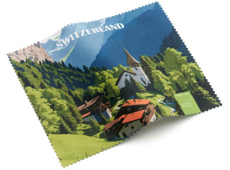 POLYCLEAN rPET Brillenputztuch 18x15 cm im Pergaminbeutel, All-Inclusive-Paket