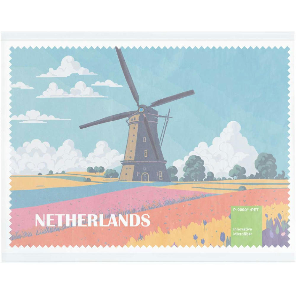 POLYCLEAN rPET Brillenputztuch 21x15 cm im Pergaminbeutel, All-Inclusive-Paket