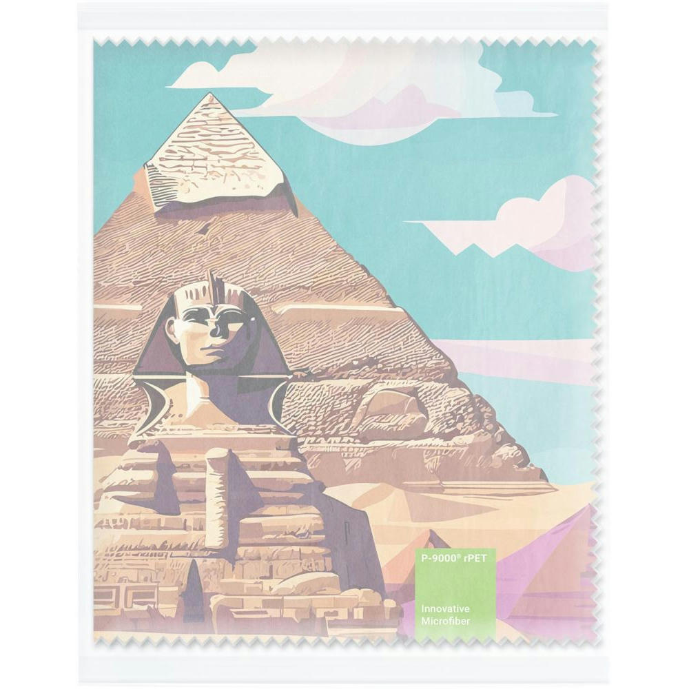 POLYCLEAN rPET Brillenputztuch 30x20 cm im Pergaminbeutel, All-Inclusive-Paket