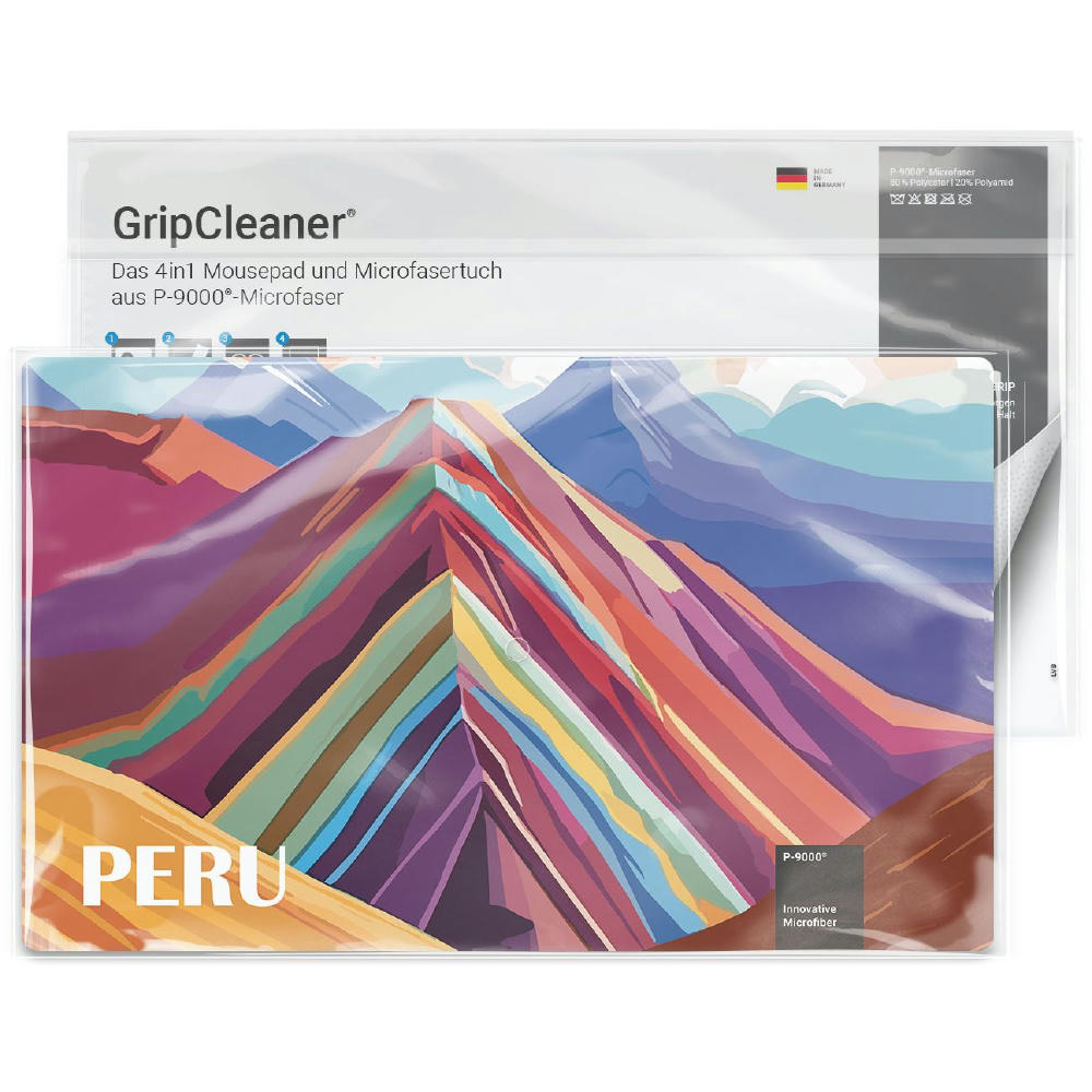 GripCleaner® 4in1 Mousepad 28x16 cm, All-Inclusive-Paket