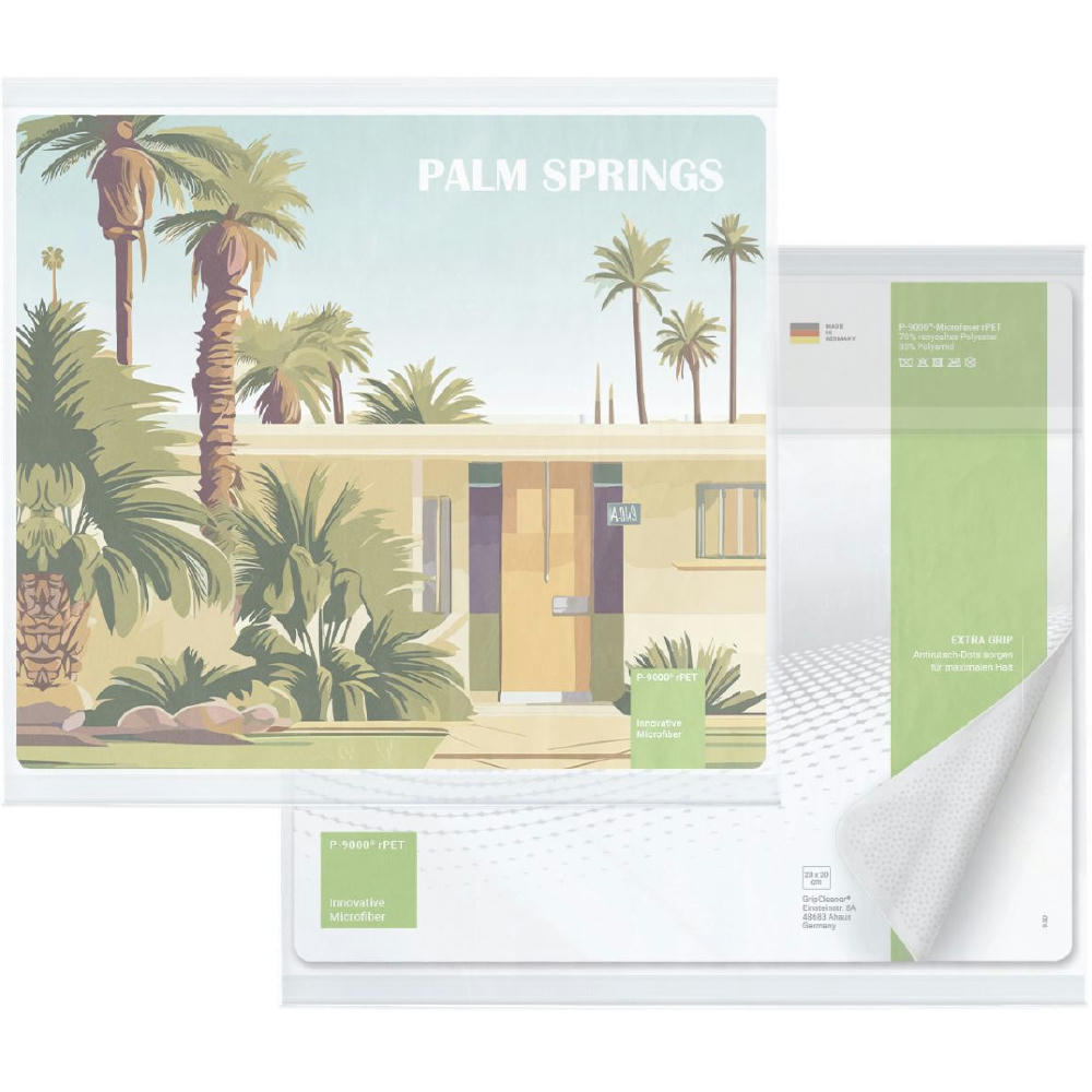 rPET GripCleaner® 4in1 Mousepad 23x20 cm, All-Inclusive-Paket 