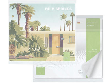 rPET GripCleaner® 4in1 Mousepad 23x20 cm, All-Inclusive-Paket 