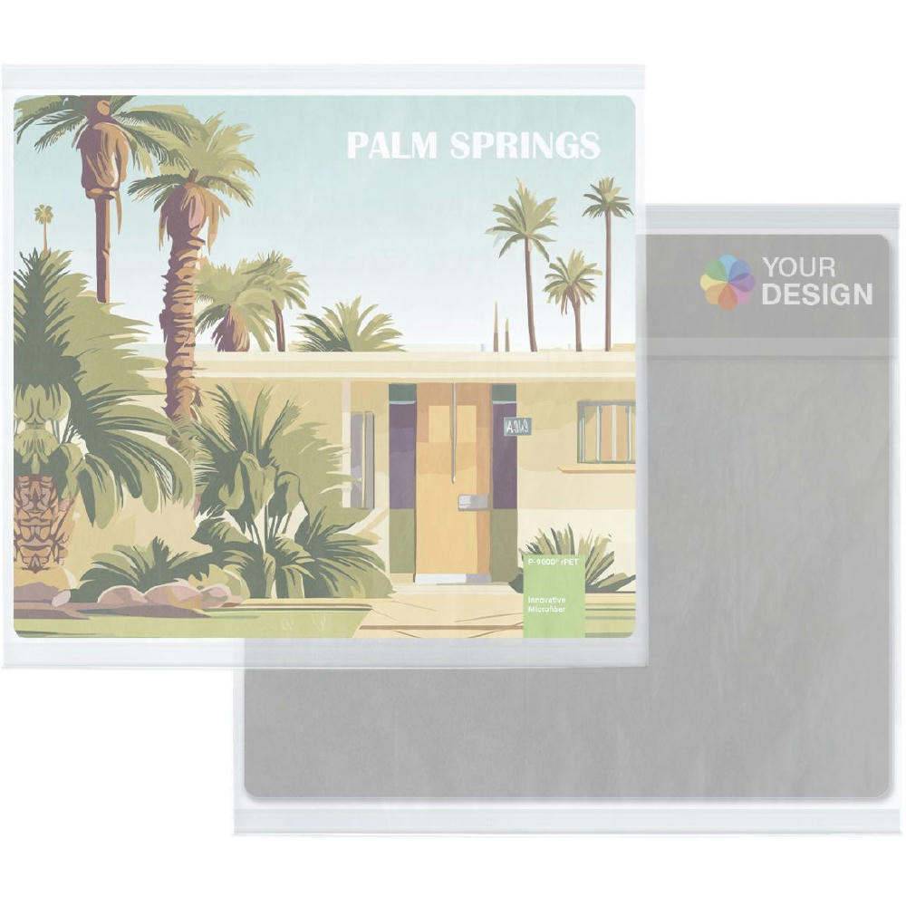 rPET GripCleaner® 4in1 Mousepad 23x20 cm, All-Inclusive-Paket 