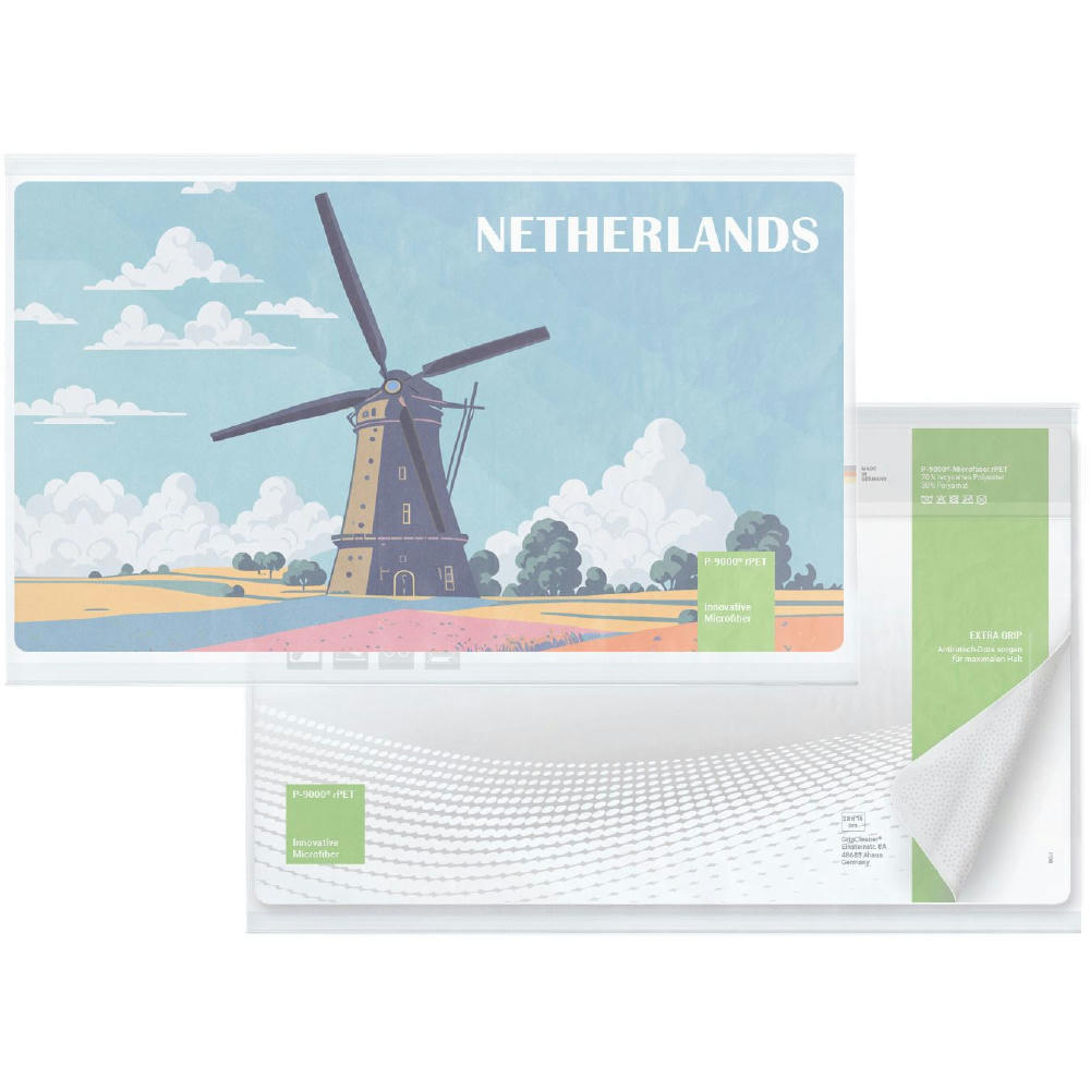 rPET GripCleaner® 4in1 Mousepad 28x16 cm, All-Inclusive-Paket 