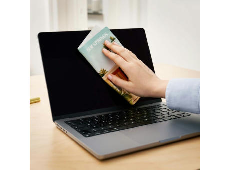 rPET GripCleaner® 4in1 Mousepad 28x16 cm, All-Inclusive-Paket 