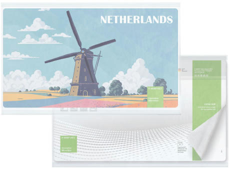 rPET GripCleaner® 4in1 Mousepad 28x16 cm, All-Inclusive-Paket 