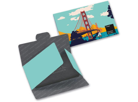 Microfaser-Prägetuch 20x20 cm im Papieretui, All-Inclusive-Paket