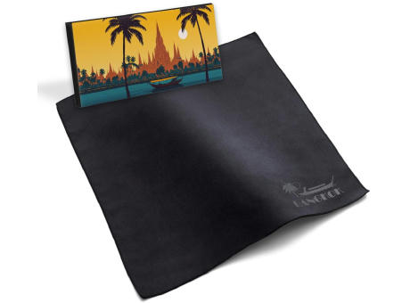 Microfaser-Prägetuch 30x30 cm in Faltschachtel, All-Inclusive-Paket