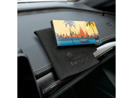 Microfaser-Prägetuch 30x30 cm in Faltschachtel, All-Inclusive-Paket