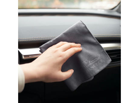 Microfaser-Prägetuch 30x30 cm in Faltschachtel, All-Inclusive-Paket