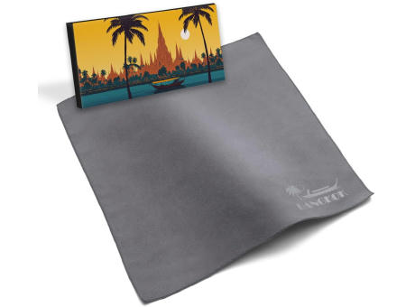 Microfaser-Prägetuch 30x30 cm in Faltschachtel, All-Inclusive-Paket