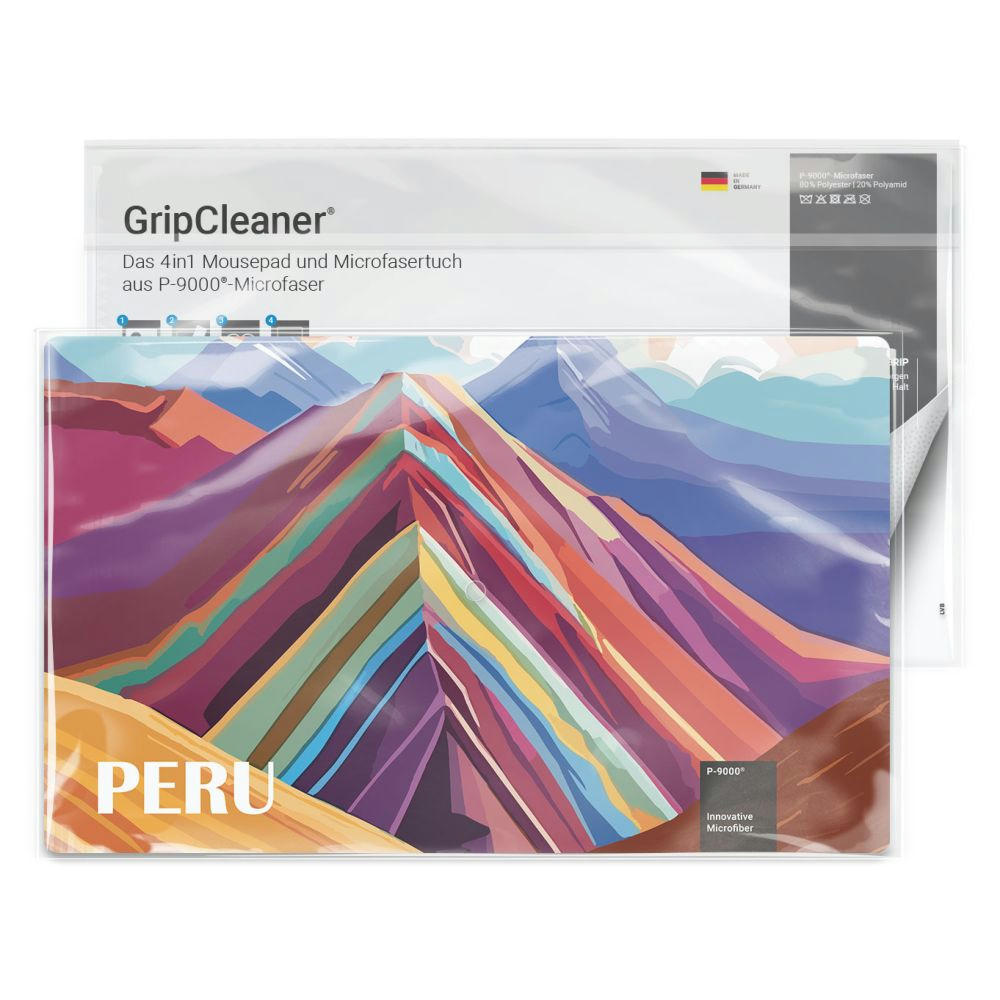 GripCleaner® 4in1 Mousepad 28x16 cm, All-Inclusive-Paket